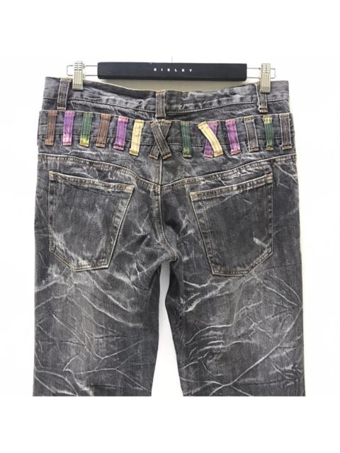 Distressed Denim - Nylaus Double Waist Denim Jeans