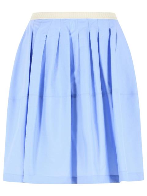 Marni Marni Blue Iris Cotton Skirt Women