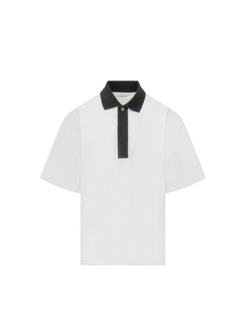 Lanvin BUTTONED COTTON POLO SHIRT