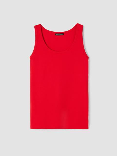 EILEEN FISHER Organic Cotton Stretch Rib Slim Tank