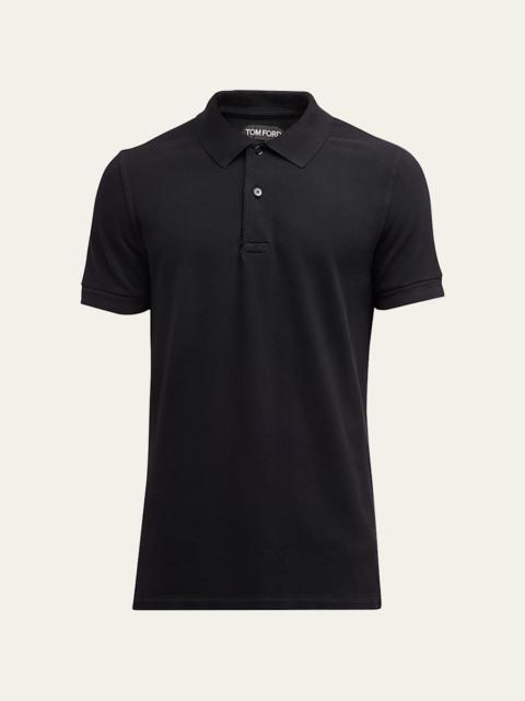 TOM FORD Men's Cotton Pique Polo Shirt