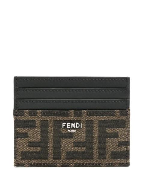 FENDI Fendi Ff Jacquard Fabric Card Holder Accessories