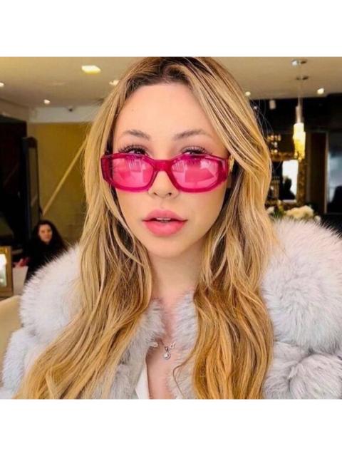 VERSACE NEW Versace VE4361 5334/5 Medusa Biggie Transparent Pink Rectangle Unisex