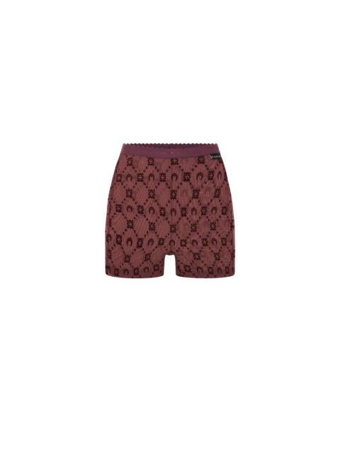 Marine Serre Moonogram Mesh Flock Biker Shorts
