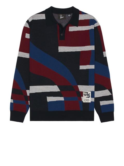 by Parra Vertical Forest Knitted Polo