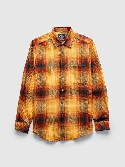 Portuguese Flannel Harvest Button-Up Shirt in Gold