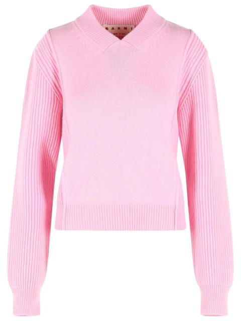 Marni Marni Pink Virgin Wool And Cashmere Sweater Women