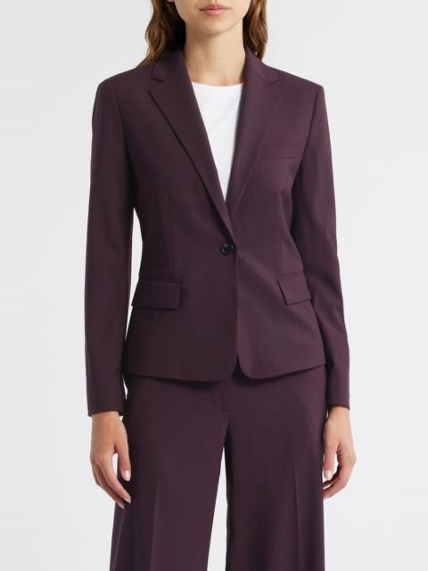 Theory Theory Slim Fit Stretch Wool Blazer in Dark Iris