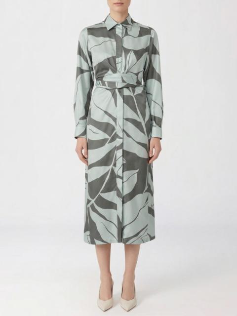 Max Mara Max Mara Women Printed Silk Shirt Dress Max Mara