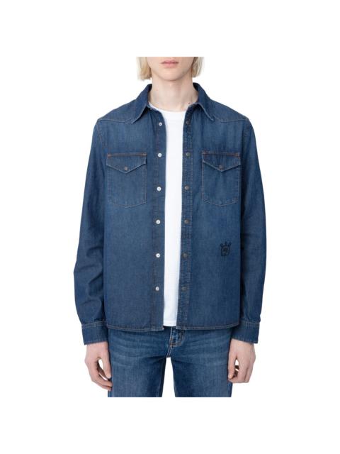 Zadig & Voltaire Zadig & Voltaire Stan Denim Eco Skull Shirt