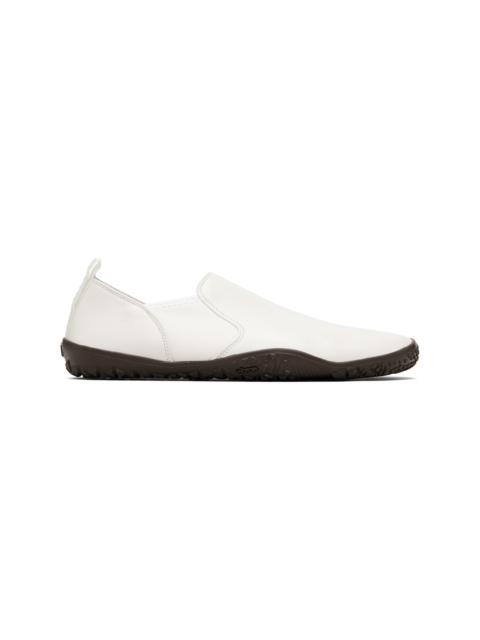 Lemaire White Vibram Glove Slip On Leather Sneakers