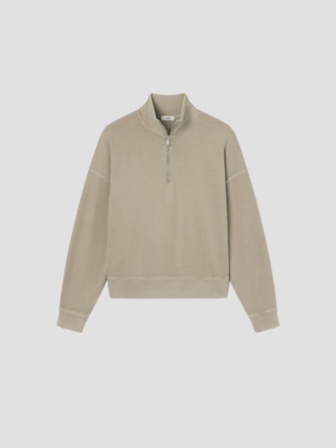AGOLDE IDRIS QUARTER ZIP IN WICKER
