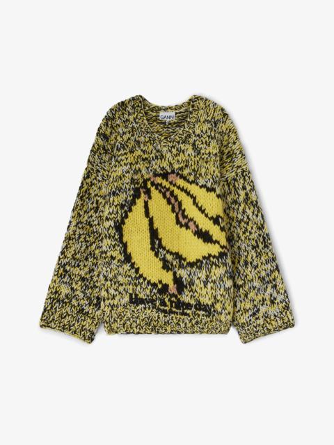 GANNI BANANA HANDKNIT SWEATER