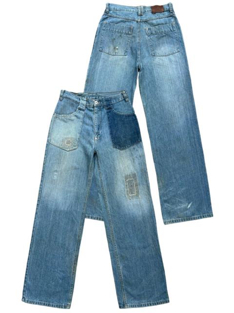 Other Designers Japanese Brand Patchwork Baggy Wide Pants 31x32