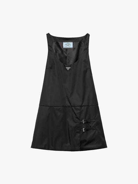 Sleeveless scoop-neckline Re-Nylon mini dress