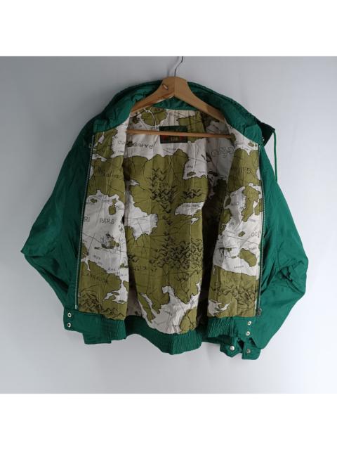 Other Designers Vintage Casual Life x Joola Old World Map Bomber Jacket