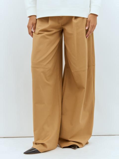 Max Mara Oversized Stretch Cotton Pants