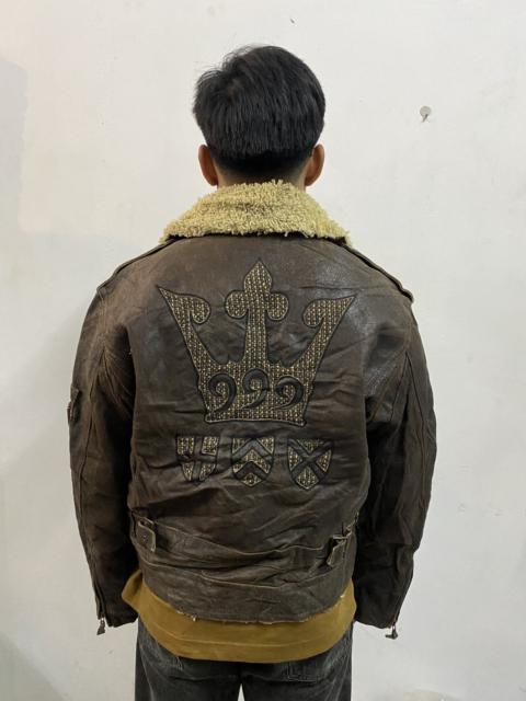 Other Designers Vintage - VTG Yoshiyuki Konishi Crown Leather Jacket