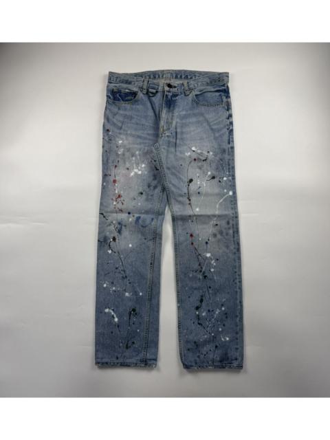 NUMBER (N)INE Number(N)ine SS06 Welcome to the Shadow Paint Splatter Denim