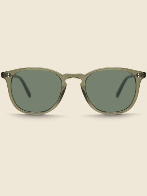 Garrett Leight Kinney 49mm - Bio Deep Olive/Semi-Flat Pure