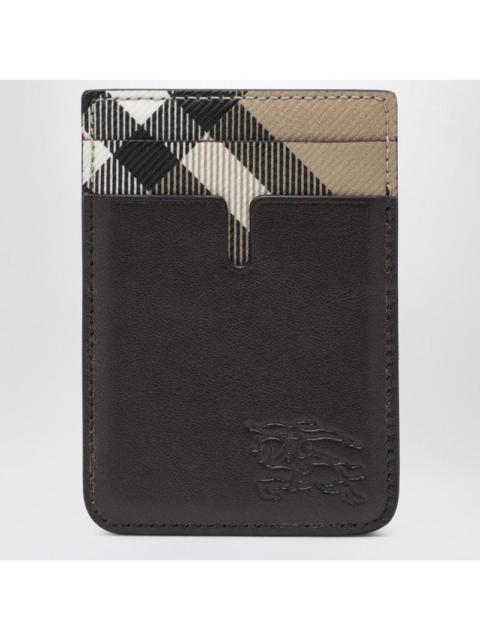 Burberry Burberry Pop Magnetic Card Holder With Check Pattern Men