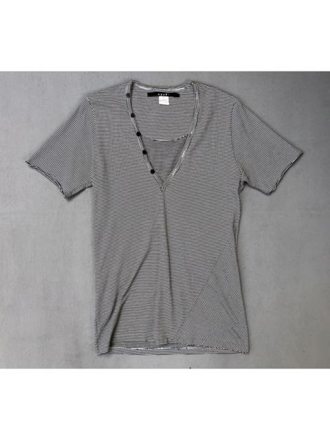 Ksubi Ksubi Y Neck Stripes Tshirt