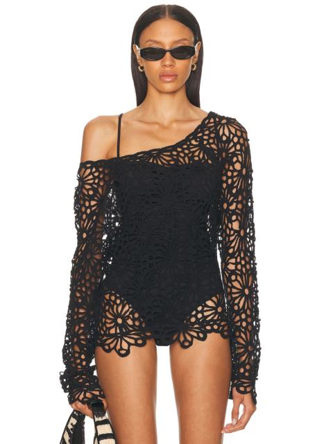 NORMA KAMALI for FWRD Off Shoulder Raglan Top