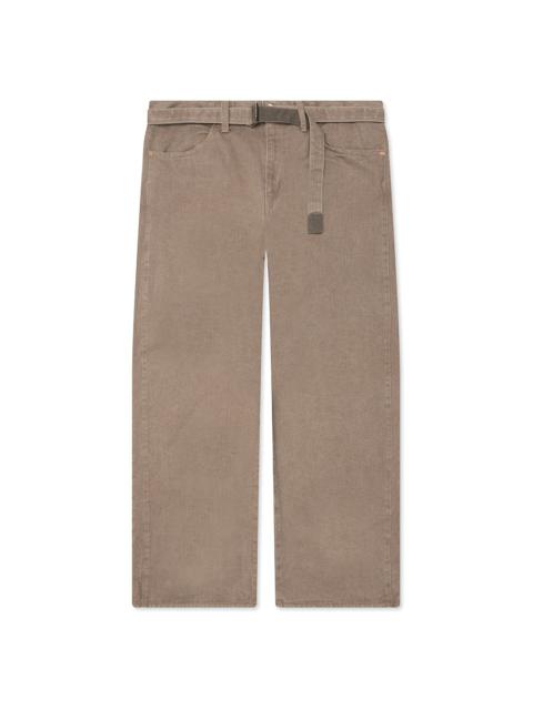 sacai BELTED JEANS - BEIGE