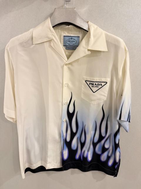 Prada Prada Silk Flame Shirt