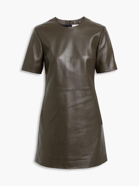 Other Designers Tabitha leather mini dress