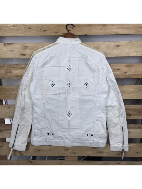 Other Designers Japanese Brand - Nicole Club For Men Cross Design Jacket Big Logo