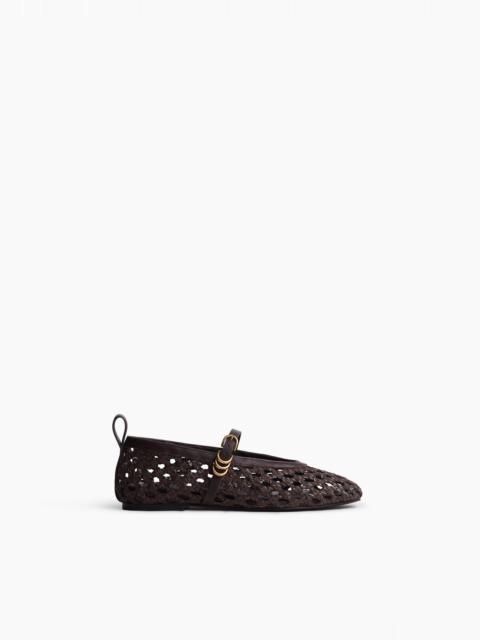 rag & bone Spire Woven Faux Leather Mary Janes