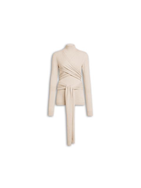 Alaïa WRAP CASHMERE TOP