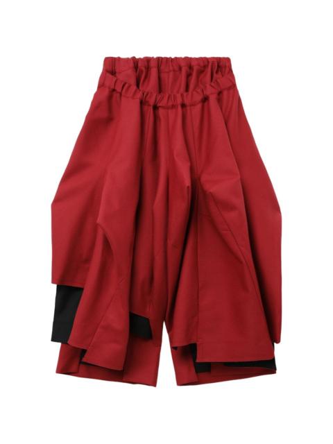 Comme Des Garçons elasticated layered trousers
