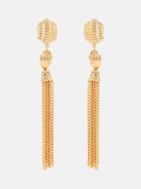 Jennifer Behr Arthella gold-plated drop earrings