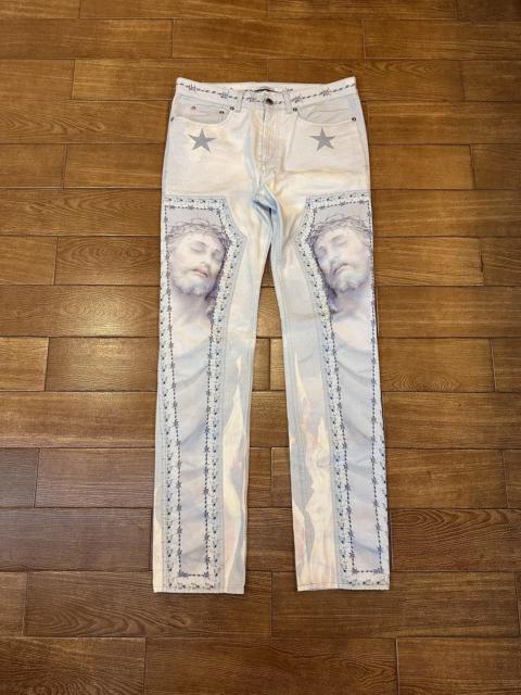 Givenchy Givenchy 16SS Jesus Riccardo Tisci White Flame Jesus Portrait Pants