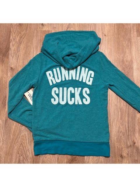 Other Designers Wildfox Running S*cks Full Zip Brushed Hacci Jumper Sweatshirt