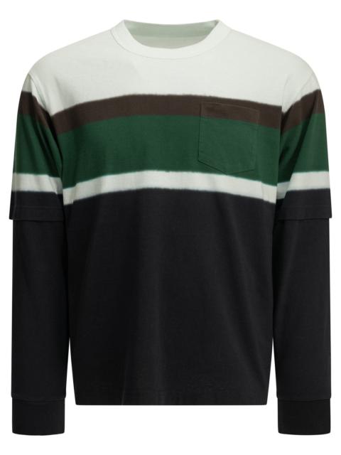 sacai Sacai Chusen Dyed Crew-neck T-shirt Multicolor