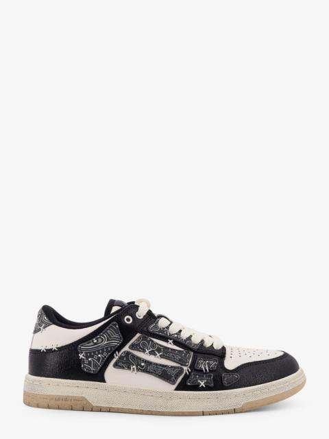 Amiri Bandana Skel Top Low Leather Low-Top Sneakers