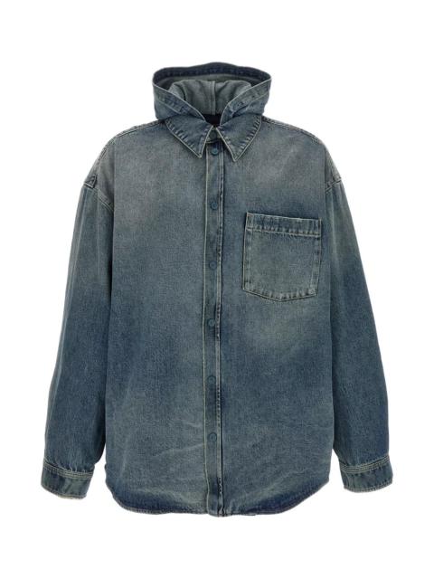 Balenciaga Men Denim Overshirt