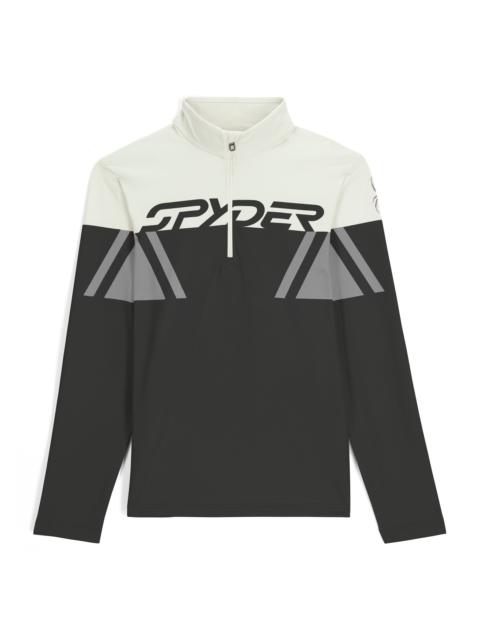 SPYDER Mens Podium Half Zip T-Neck - Black