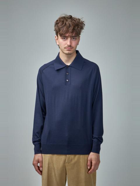 Bottega Veneta Polo Wool Jersey Knit