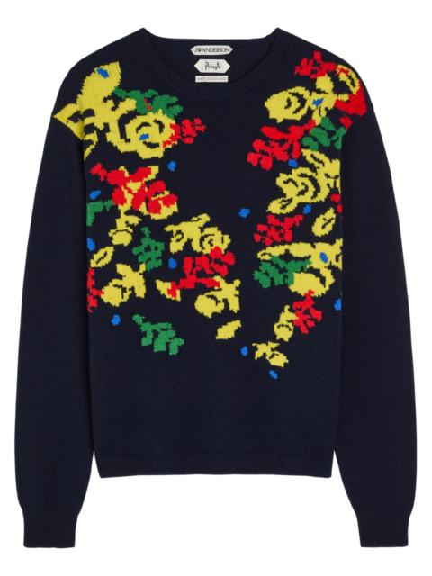 JW Anderson JW Anderson Pringle Floral Wool Jumper