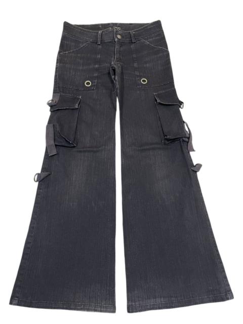 Other Designers Streetwear - Vintage Japanese Multipocket Tactical Style Flare Jeans