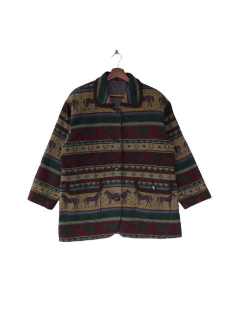 Other Designers Japanese Brand × Vintage - Japanese Zebra Design Wool Navajo Jacket