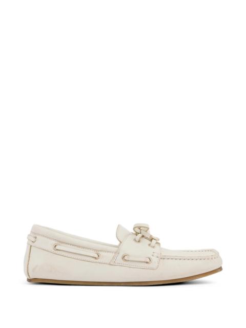 GUCCI Gucci Logo-plaque Tie-fastening Boat Shoes