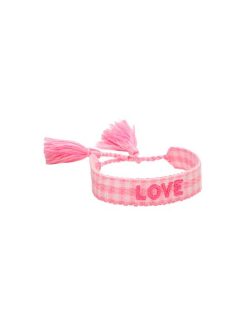 LoveShackFancy Gingham Love Woven Bracelet