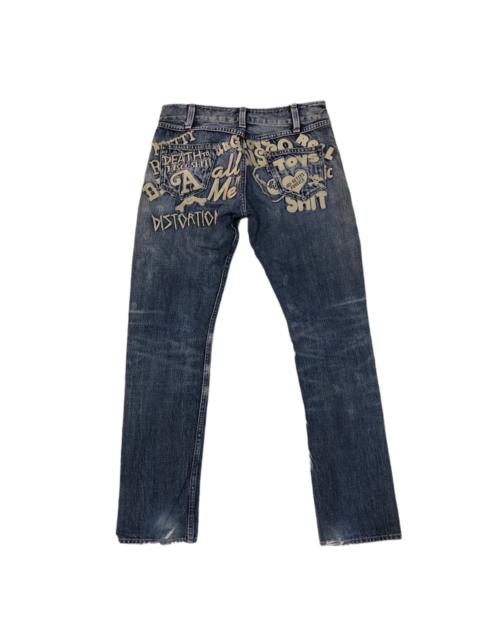 Other Designers Skulls - RNA inc slang distressed emrodery denim