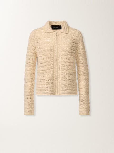 FABIANA FILIPPI Wool and cotton jacket with sequins