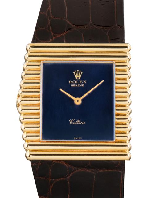 ROLEX Pre-Owned Rolex Cellini King Midas Ref 4015 Blue Dial